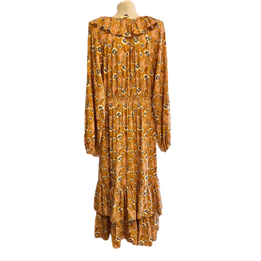 Universal Thread Yellow Ruffle Floral Balloon Lon… - image 3